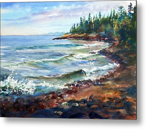 Lake Superior Metal Print featuring the painting A Superior Morning by Duane Barnhart