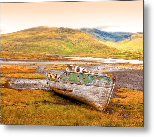 Boats Metal Print featuring the photograph Abandoned by Mark Egerton