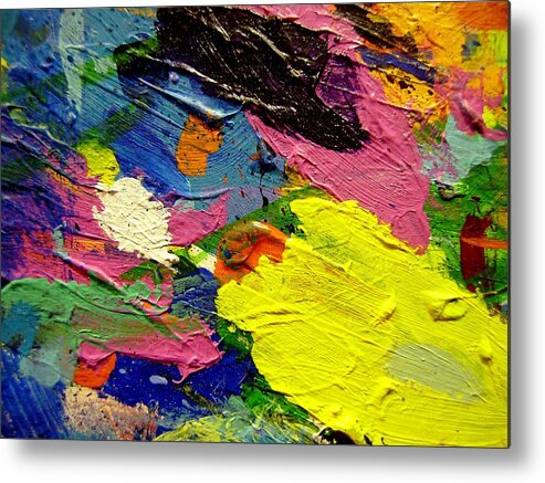 Abstract Metal Print featuring the painting Abstract 1 by John Nolan