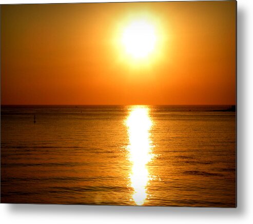 Aegean Sunset Metal Print featuring the photograph Aegean Sunset by Micki Findlay