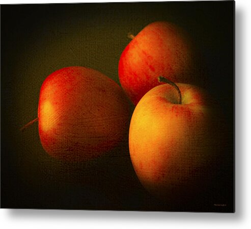 Kitchen Metal Print featuring the photograph Ambrosia Apples by Theresa Tahara