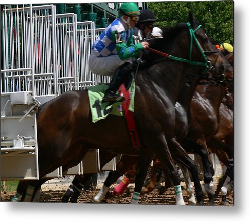 Thoroughbreds Metal Print featuring the photograph And Running by Susan Stephenson