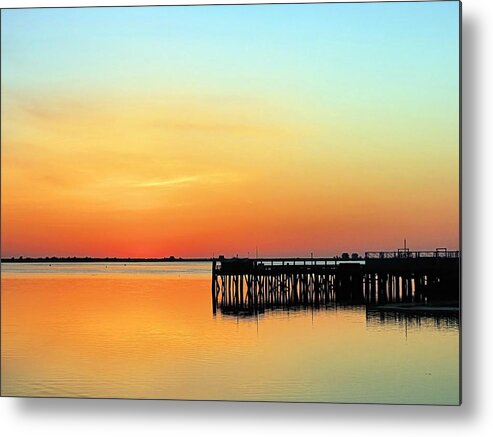 Janice Drew Metal Print featuring the photograph April Sunrise by Janice Drew