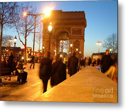 Paris Metal Print featuring the photograph Arc of Sunset by Don Kenworthy