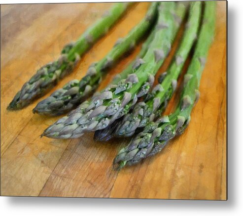 Vegetables Metal Print featuring the photograph Asparagus by Michelle Calkins