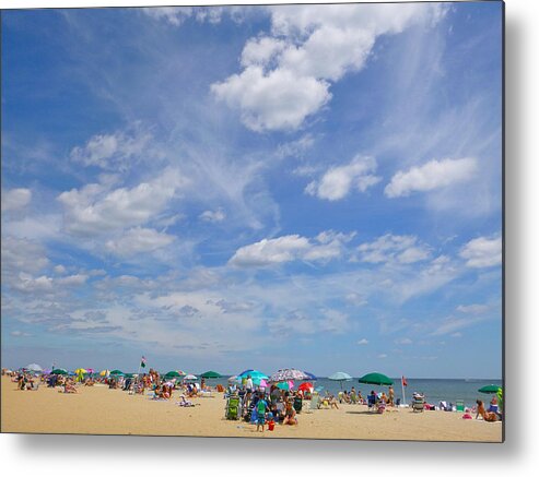 August Metal Print featuring the photograph At the beach 3 by Ellen Paull