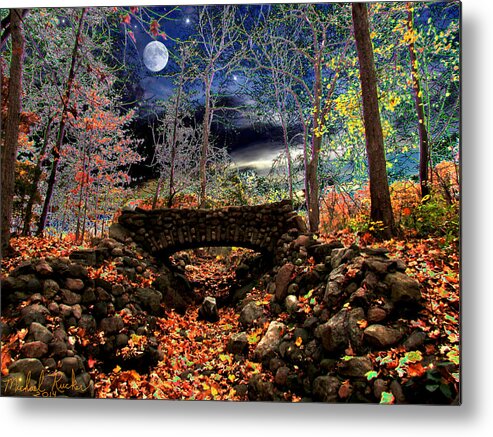 Autumn Metal Print featuring the painting Autumn in the Meadow by Michael Rucker