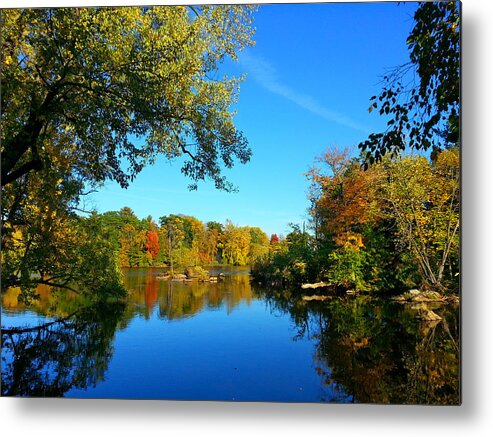 Autumn Metal Print featuring the photograph Autumn on the Old Wis by Brook Burling