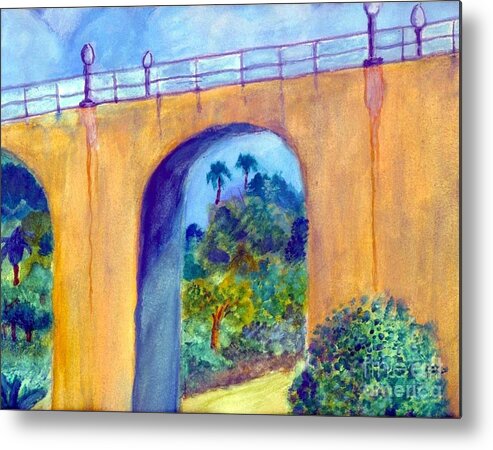 Bridges Metal Print featuring the painting Balboa 163 Bridge by Jose Breaux
