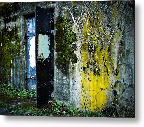 Army Bunkers Metal Print featuring the photograph Battery Doors VII by Ronda Broatch