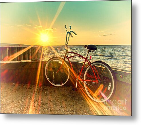 Sunset Metal Print featuring the photograph Bayside Sunset by Mark Miller