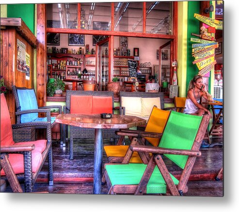 Bar Metal Print featuring the photograph Beach Bar by Andreas Thust