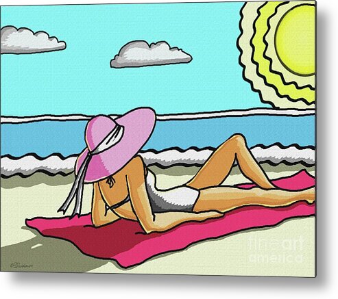 Beach Metal Print featuring the digital art Beach Dreams by Pat Davidson