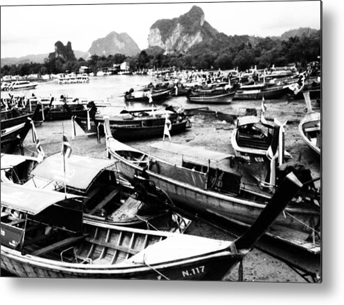 Longboats Metal Print featuring the photograph Beached Longboats by Kaleidoscopik Photography