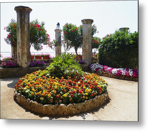 Italy Metal Print featuring the photograph Beauty Of Ravello Italy by Irina Sztukowski