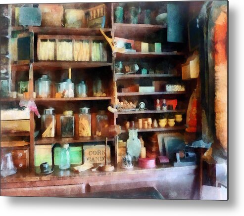 General Store Metal Print featuring the photograph Behind the Counter at the General Store by Susan Savad