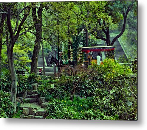 Beijing Gardens Metal Print featuring the photograph Beijing Gardens by Cathy Anderson