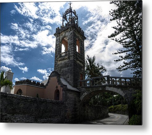 Bell Metal Print featuring the photograph Bermuda Bell Tower by Richard Reeve