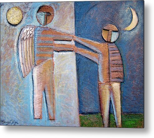 Nigh And Day Metal Print featuring the mixed media Birth Of Man by Gerry High