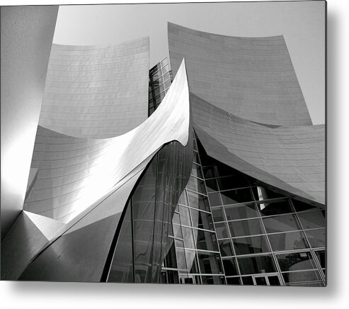 Concert Hall Metal Print featuring the photograph Black and White Curves by Jenny Hudson