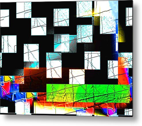  Metal Print featuring the digital art Block A by The Lovelock experience