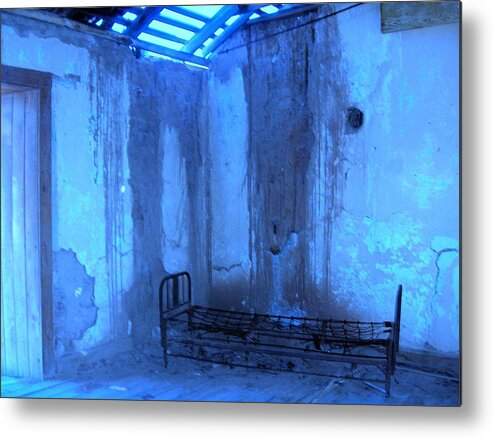 Blue Metal Print featuring the photograph Blue by Donna Spadola