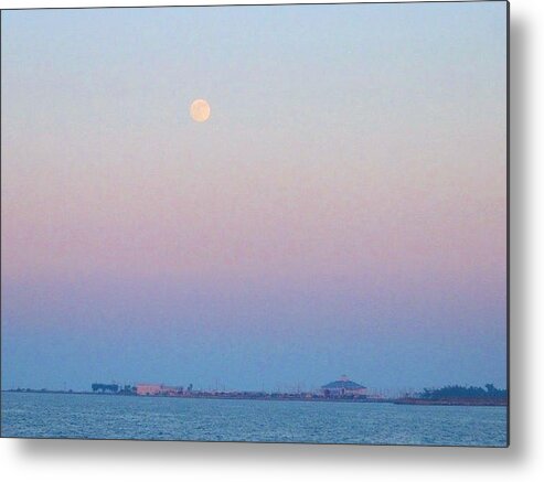 Blue Moon Eve Metal Print featuring the photograph Blue Moon Eve by Deborah Lacoste
