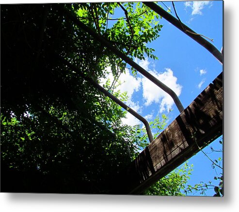 Blue Skies Metal Print featuring the photograph Blue Skies Over Yonder by Jennifer Broadstreet Hess