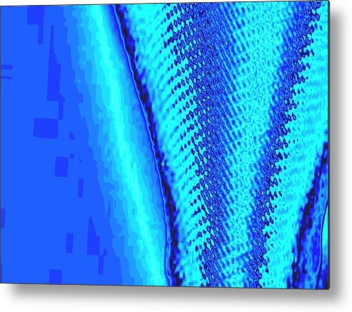 Digitally Metal Print featuring the digital art Blue Swatch by Mary Russell