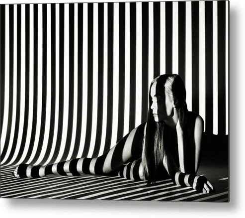 Shadow Metal Print featuring the photograph Body Projections by Henrik Sorensen