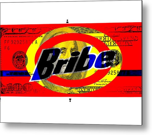 Usa Metal Print featuring the photograph Bribes ... Money Talks by Funkpix Photo Hunter