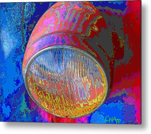 Headlight Metal Print featuring the photograph Brilliant Headlight by C H Apperson