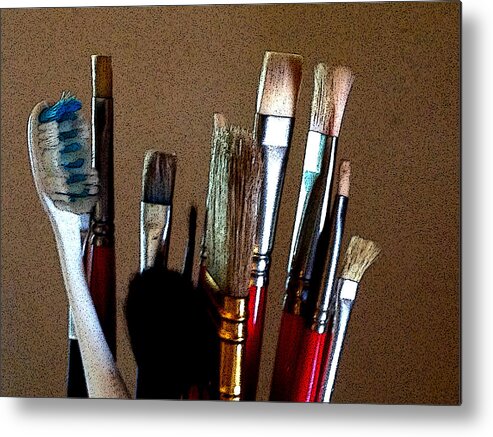 Brush Metal Print featuring the photograph Brushes by Jeff Iverson