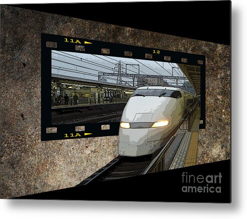 Bullet Train Metal Print featuring the photograph Bullet Train OOF by Yvonne Johnstone