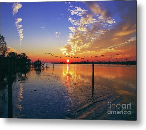 Candlelight Sunset Metal Print featuring the photograph Candlelight Sunset by Mike Covington