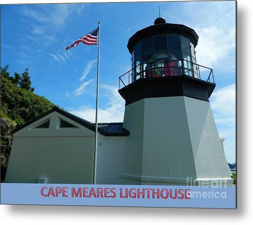 Lighthouse Metal Print featuring the photograph Cape Meares Lighthouse by Gallery Of Hope 