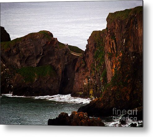 Carrick-a-rede Metal Print featuring the photograph Carrick-a-Rede Bridge I by Patricia Griffin Brett