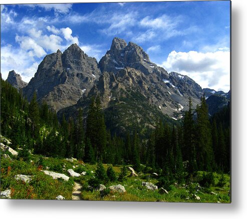 The Cathedral Group Metal Print featuring the photograph Cathedral Group from the Northwest by Raymond Salani III