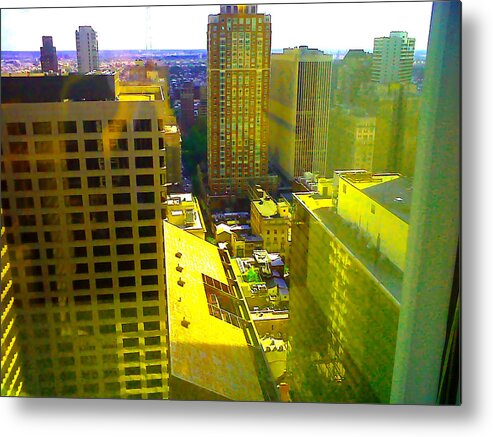 Us Cities Metal Print featuring the photograph Center City Philadelphia by Linda N La Rose