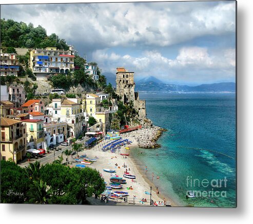 Amalfi Metal Print featuring the photograph Cetara. Amalfi Coast by Jennie Breeze