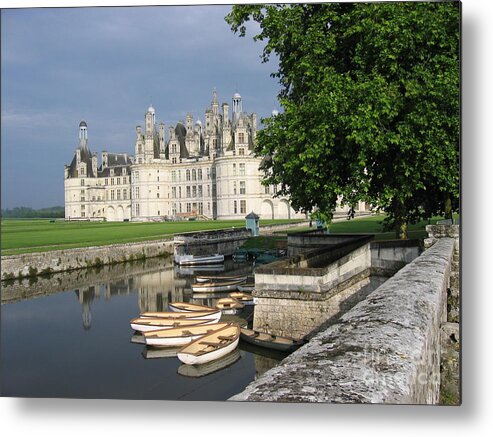 Loire Valley Metal Print featuring the photograph Chateau Chambord Boating by HEVi FineArt