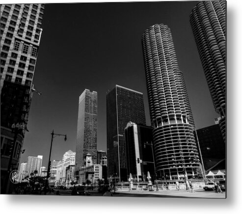 Marina City Metal Print featuring the photograph Chicago - N State Street 003 by Lance Vaughn