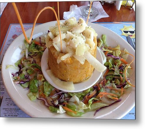 Red Snapper Metal Print featuring the photograph Chillo con Mofongo by Alice Terrill