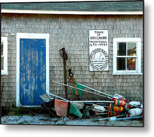 Chilmark Metal Print featuring the photograph Chilmark Dock Shack by Kathy Barney