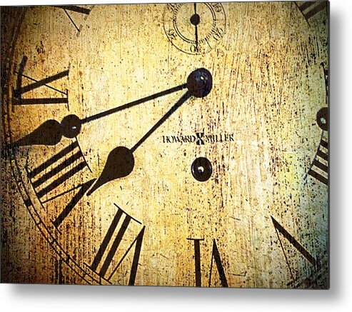 Clock Face Metal Print featuring the photograph Clock Face by Suzanne Powers