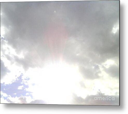 Clooud-shapes Metal Print featuring the photograph CloudsShapes-1 by Katerina Kostaki