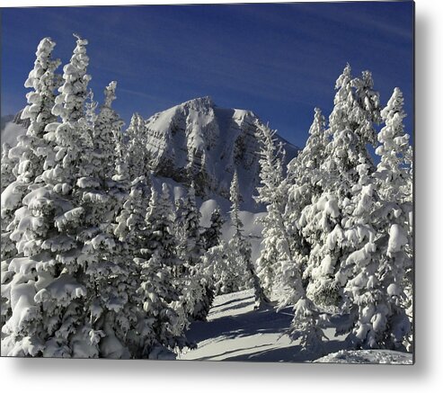 Cody Peak Metal Print featuring the photograph Cody Peak After a Snow by Raymond Salani III
