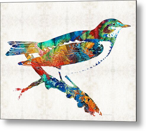 Colorful Bird Art - Sweet Song - By Sharon Cummings Metal Print by ...