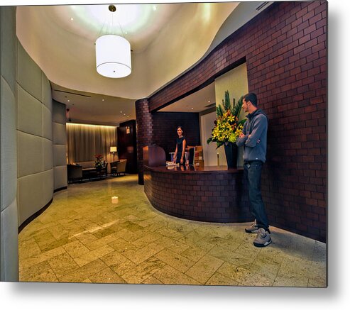 Cooper Metal Print featuring the photograph Cooper Lobby by Steve Sahm