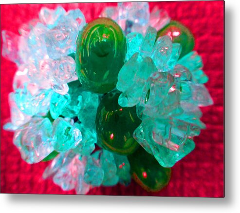 Design Metal Print featuring the photograph Coral Pop by Laurie Tsemak